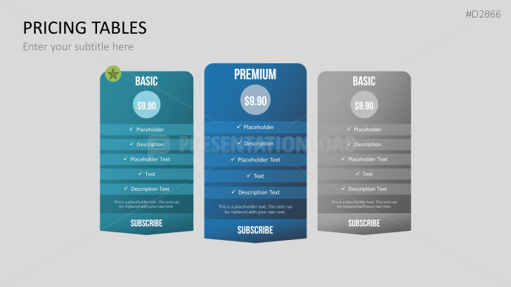 Pricing Tables