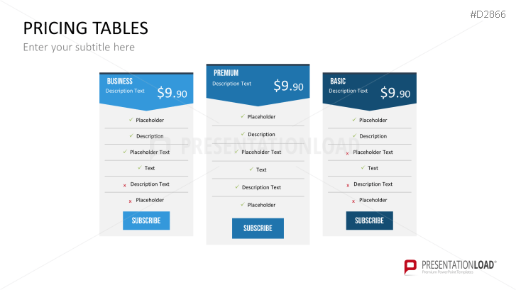 Pricing Tables