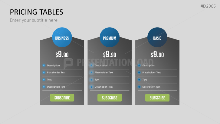 Pricing Tables