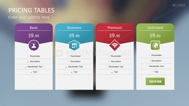 Pricing Tables