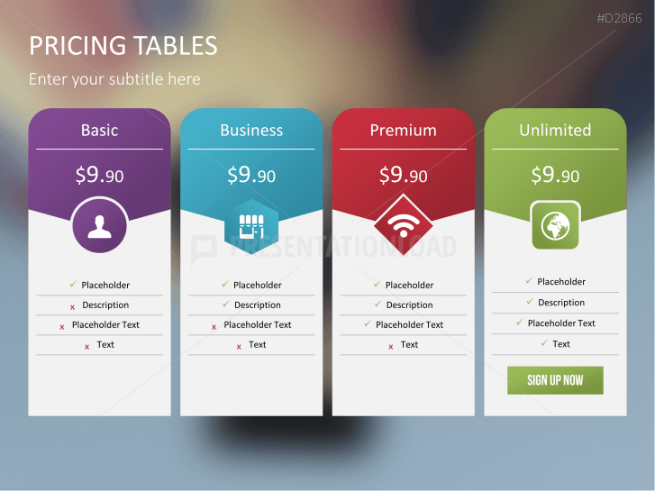Pricing Tables