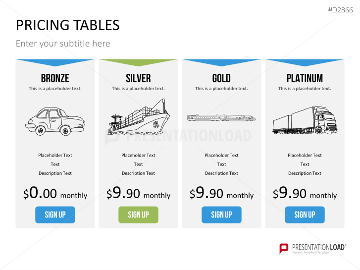 Pricing Tables