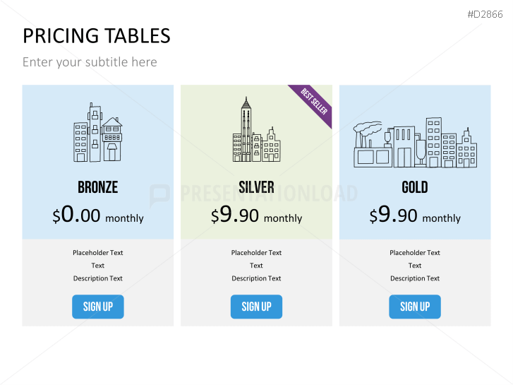 Pricing Tables