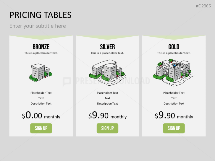 Pricing Tables