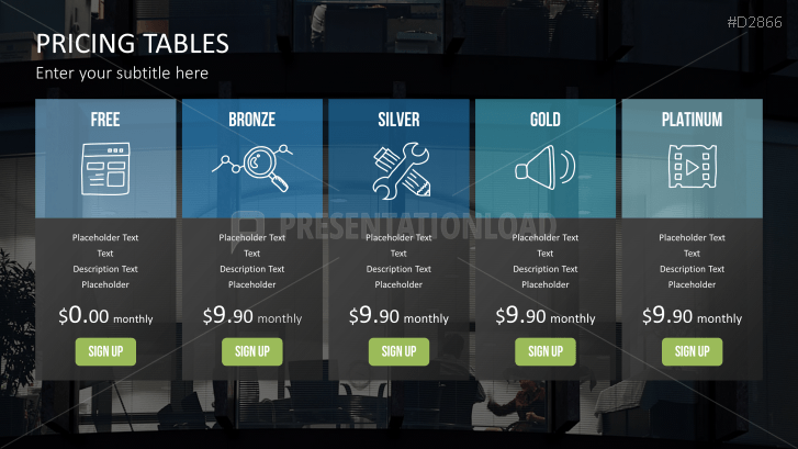 Pricing Tables