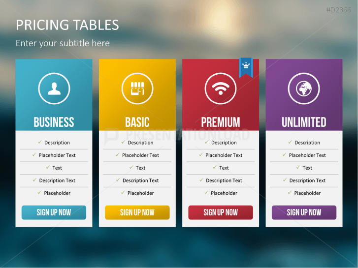 Pricing Tables