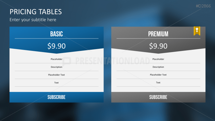 Pricing Tables