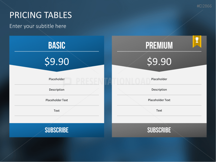 Pricing Tables