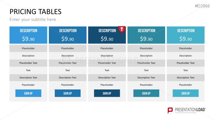 Pricing Tables