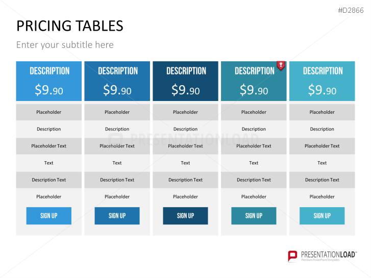 Pricing Tables
