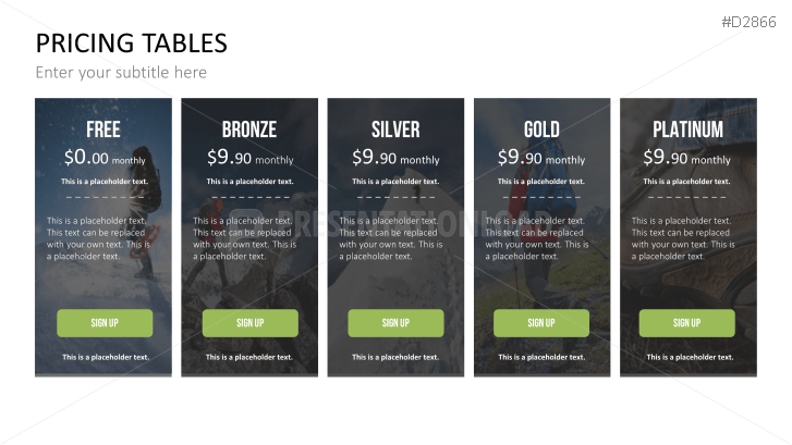 Pricing Tables