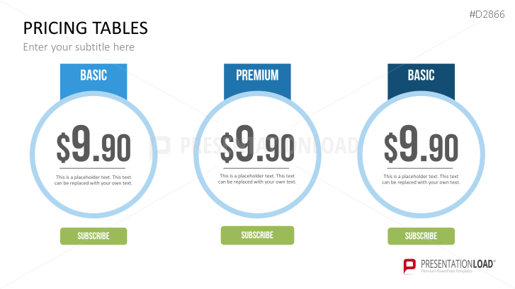 Pricing Tables