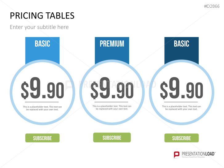 Pricing Tables