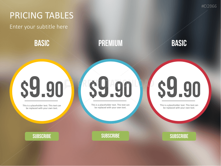 Pricing Tables