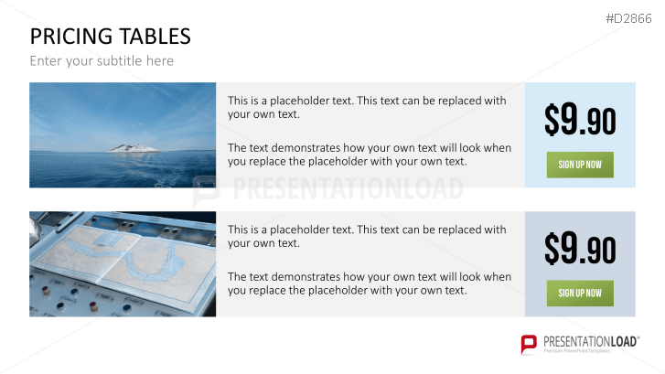 Pricing Tables