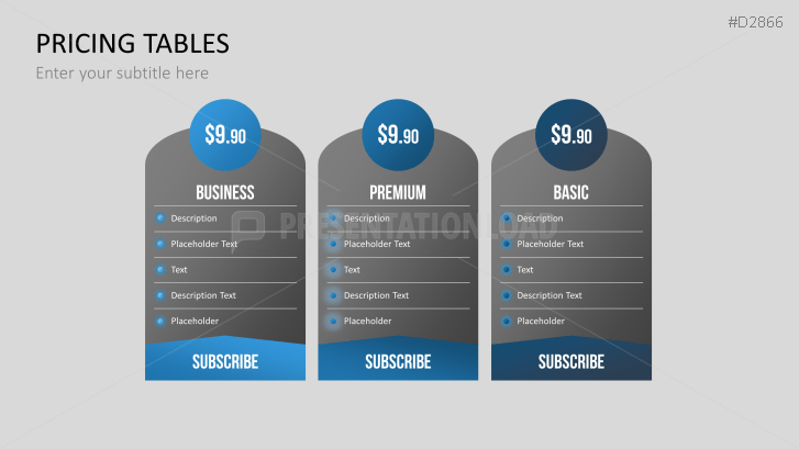 Pricing Tables
