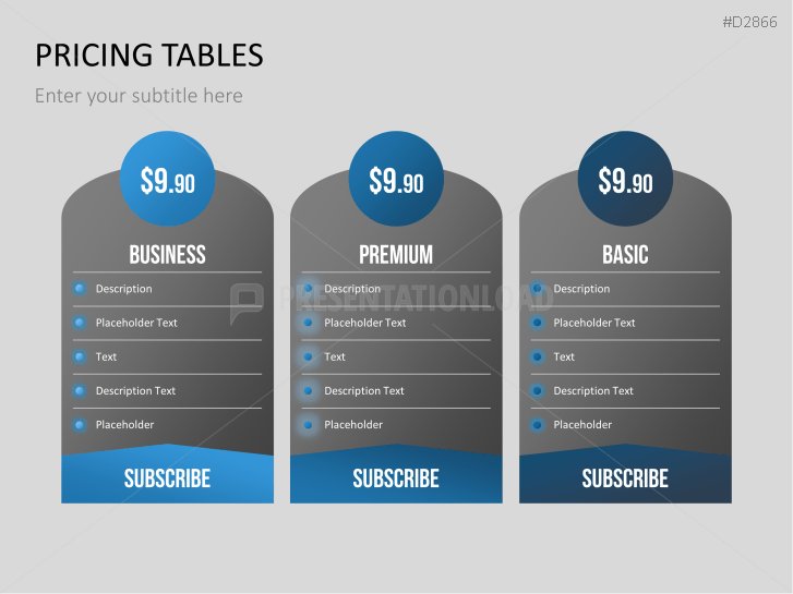 Pricing Tables