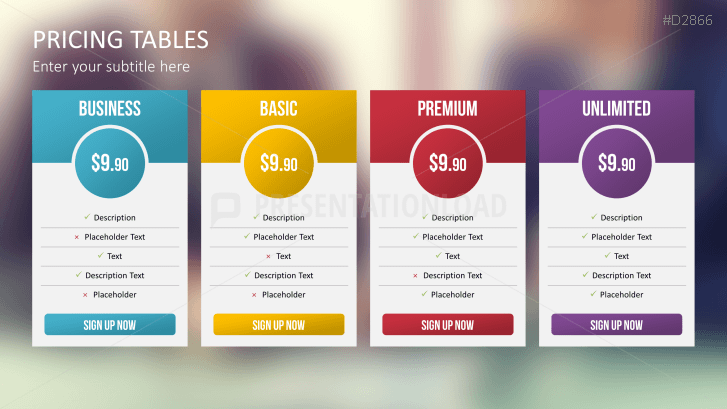 Pricing Tables