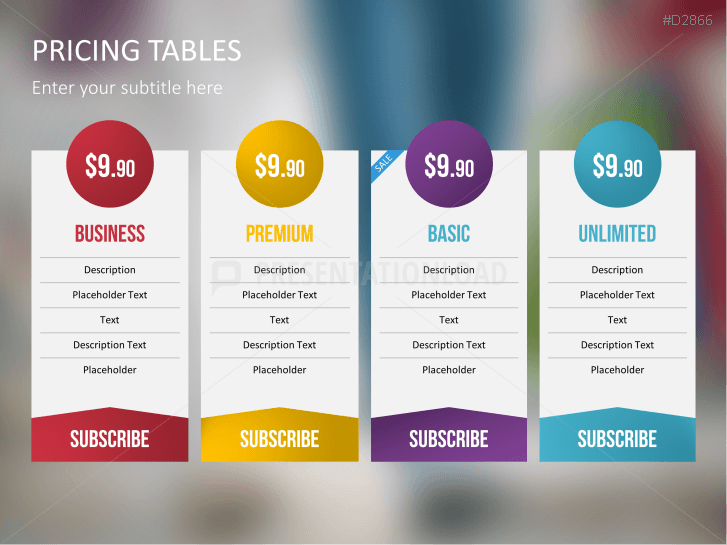 Pricing Tables