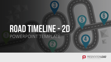 Road Timeline - 2D _https://www.presentationload.fr/road-timeline-2d-modele-powerpoint.html