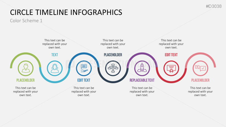 PowerPoint Infographic Template - Timeline (Circle) | PresentationLoad