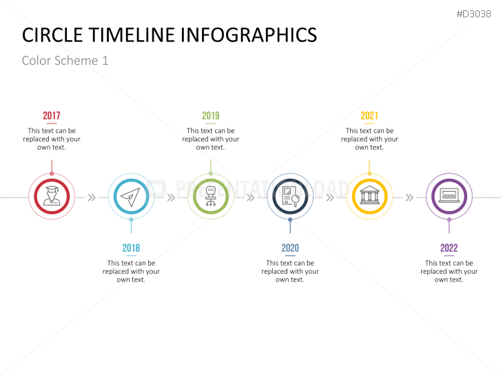 PowerPoint Infographic Template - Timeline (Circle) | PresentationLoad