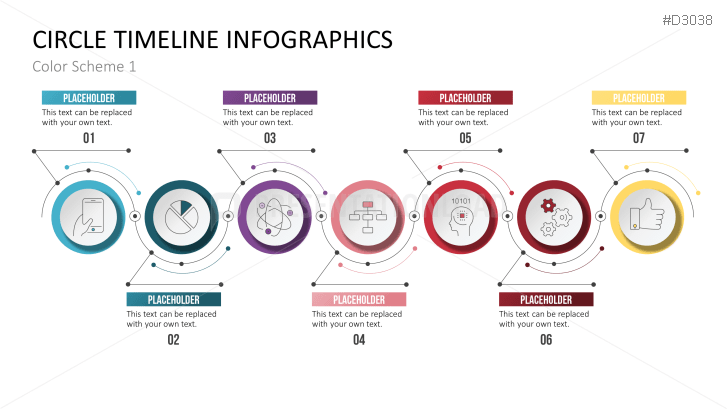 PowerPoint Infographic Template - Timeline (Circle) | PresentationLoad