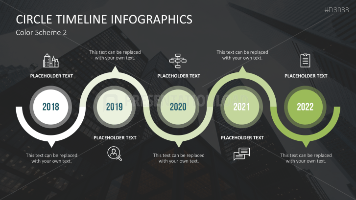 PowerPoint Infographic Template - Timeline (Circle) | PresentationLoad