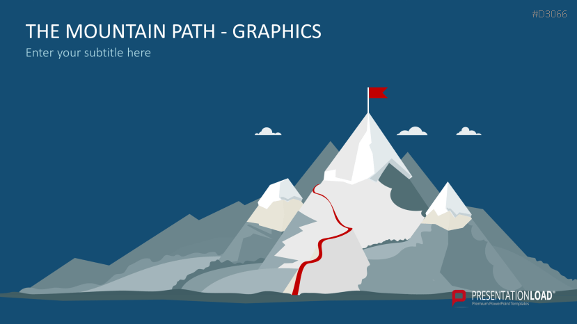 Powerpoint Vorlage Berg Charts Und Grafiken