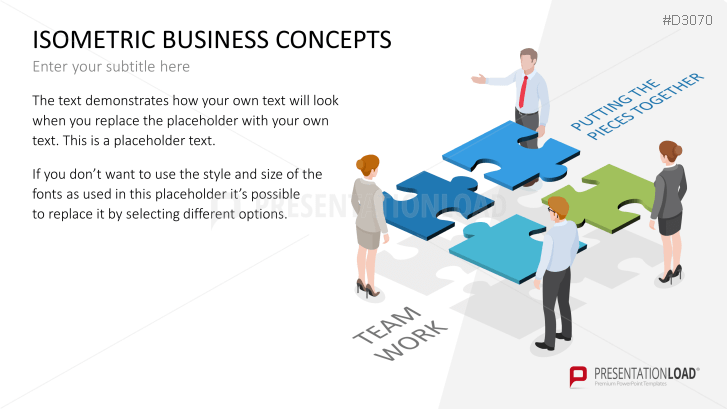 PowerPoint Template Business Concept Isometric
