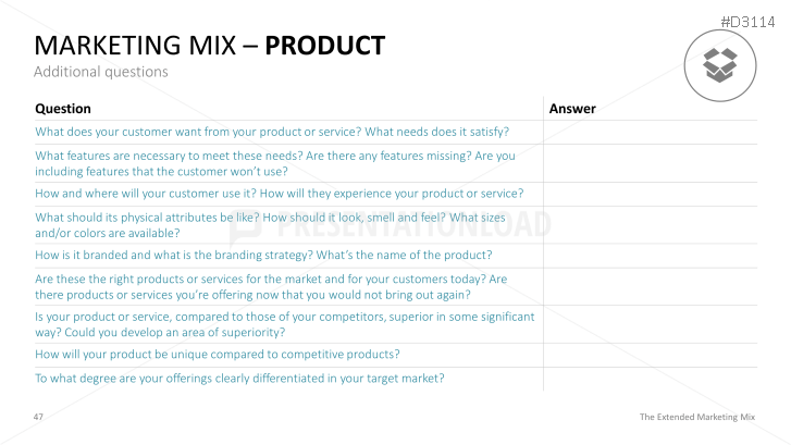 The Extended Marketing Mix