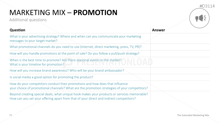 The Extended Marketing Mix