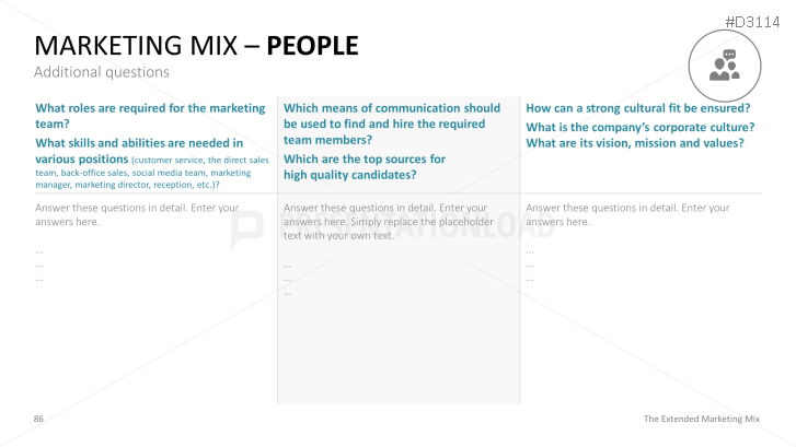 The Extended Marketing Mix