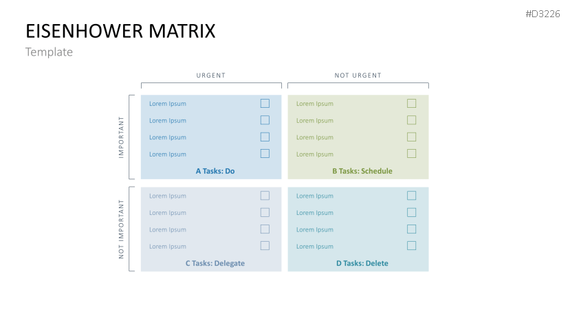 Eisenhower Matrix Powerpoint Template 9592