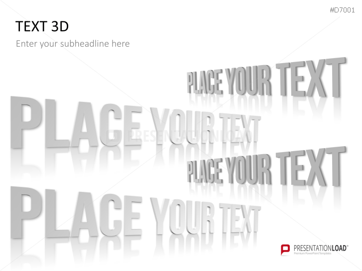 3D Text PowerPoint Template