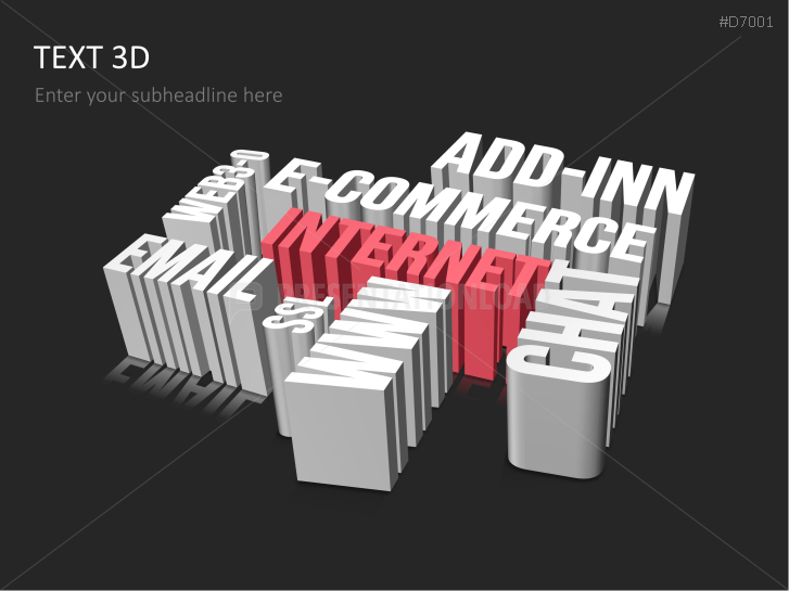 3D Text PowerPoint Template