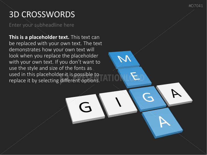 3D Crosswords
