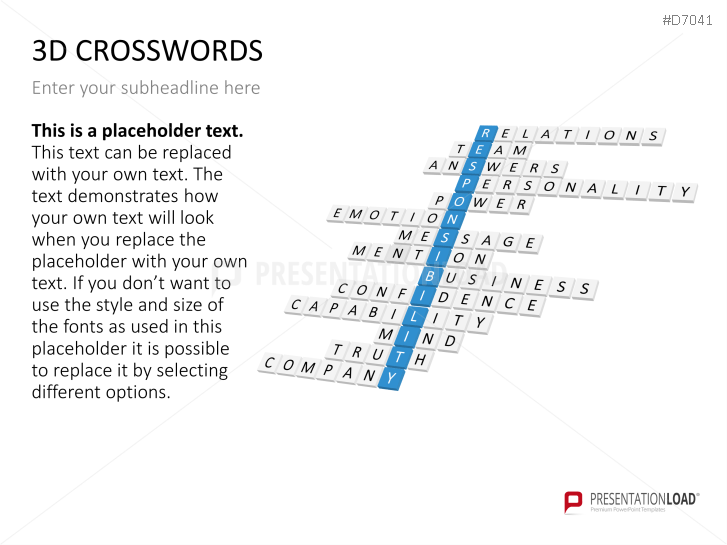 3D Crosswords