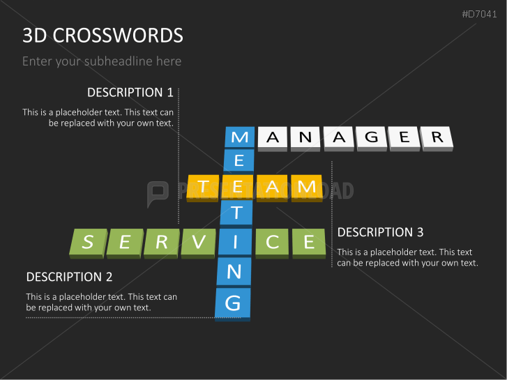 3D Crosswords
