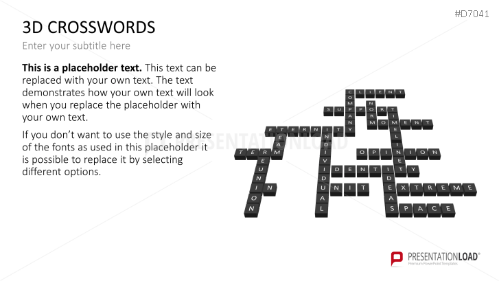 3D Crosswords