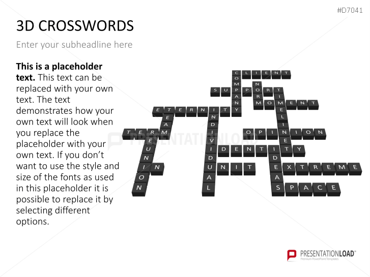 3D Crosswords