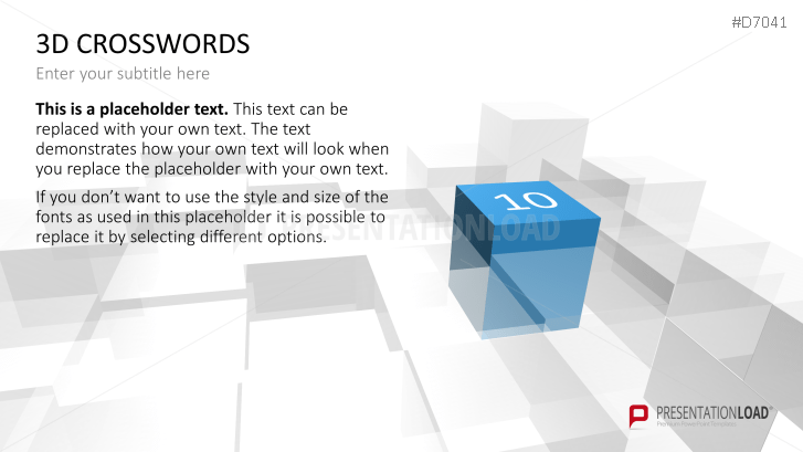 3D Crosswords
