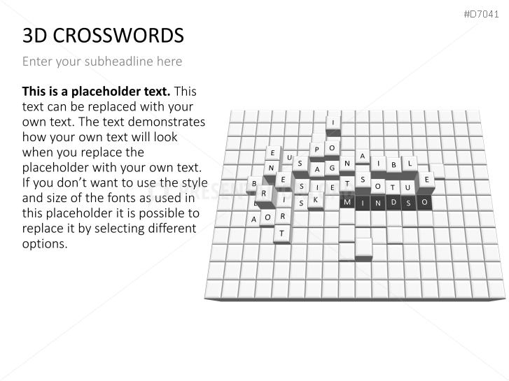 3D Crosswords