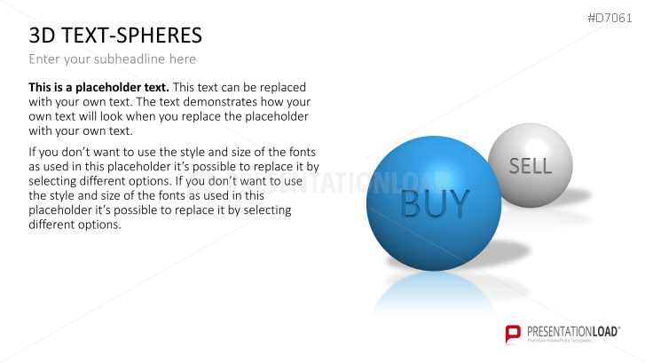 3D Text Spheres | PowerPoint Templates | PresentationLoad