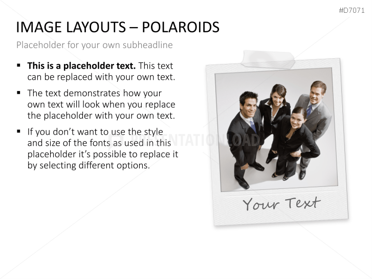 3D Image Layouts - Polaroids