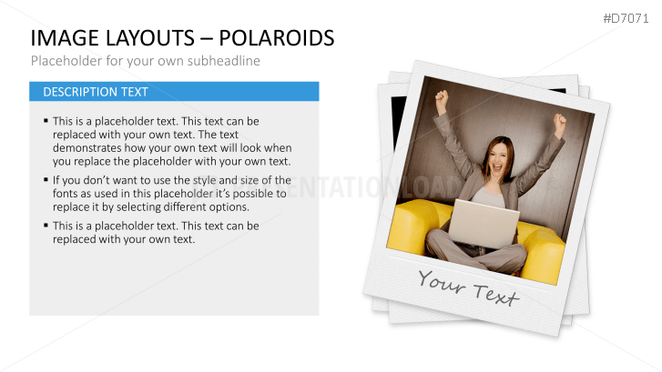 3D Image Layouts - Polaroids