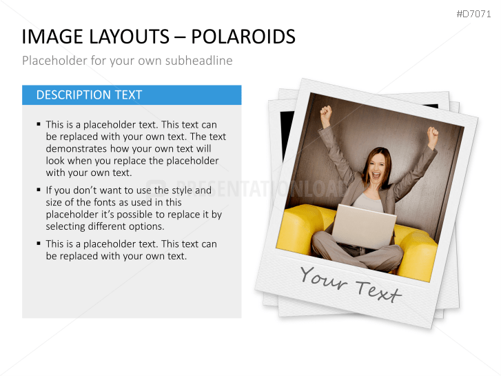 3D Image Layouts - Polaroids