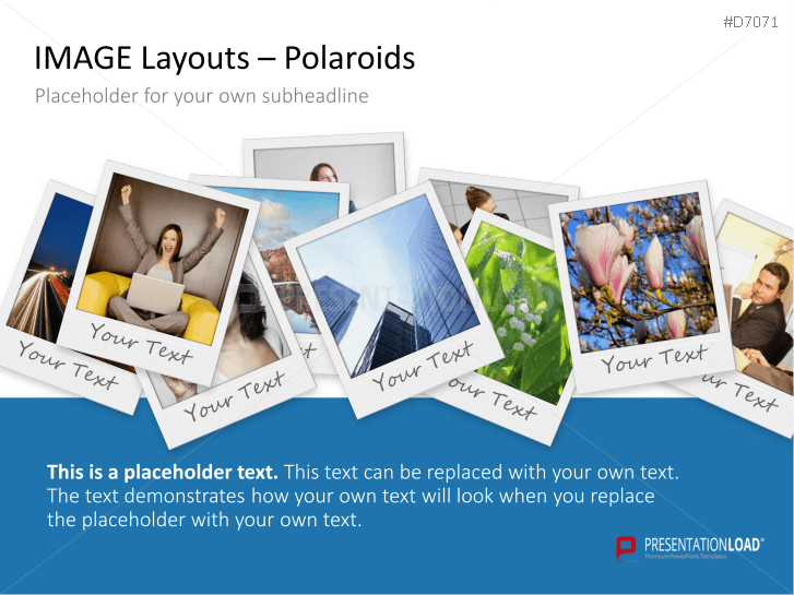 3D Image Layouts - Polaroids