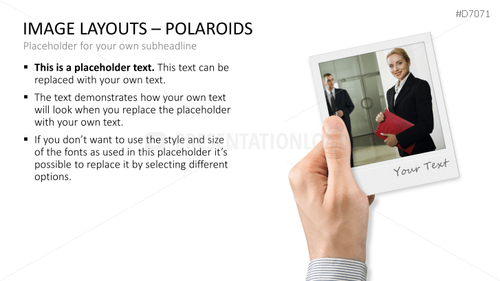 3D Image Layouts - Polaroids