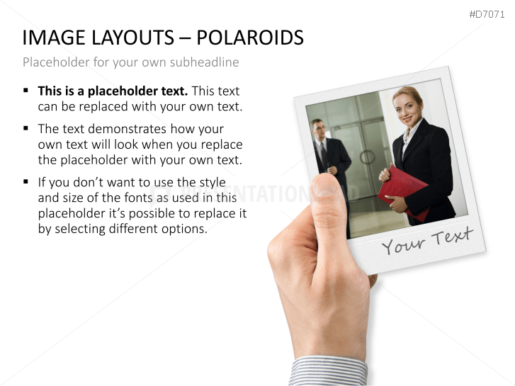 3D Image Layouts - Polaroids